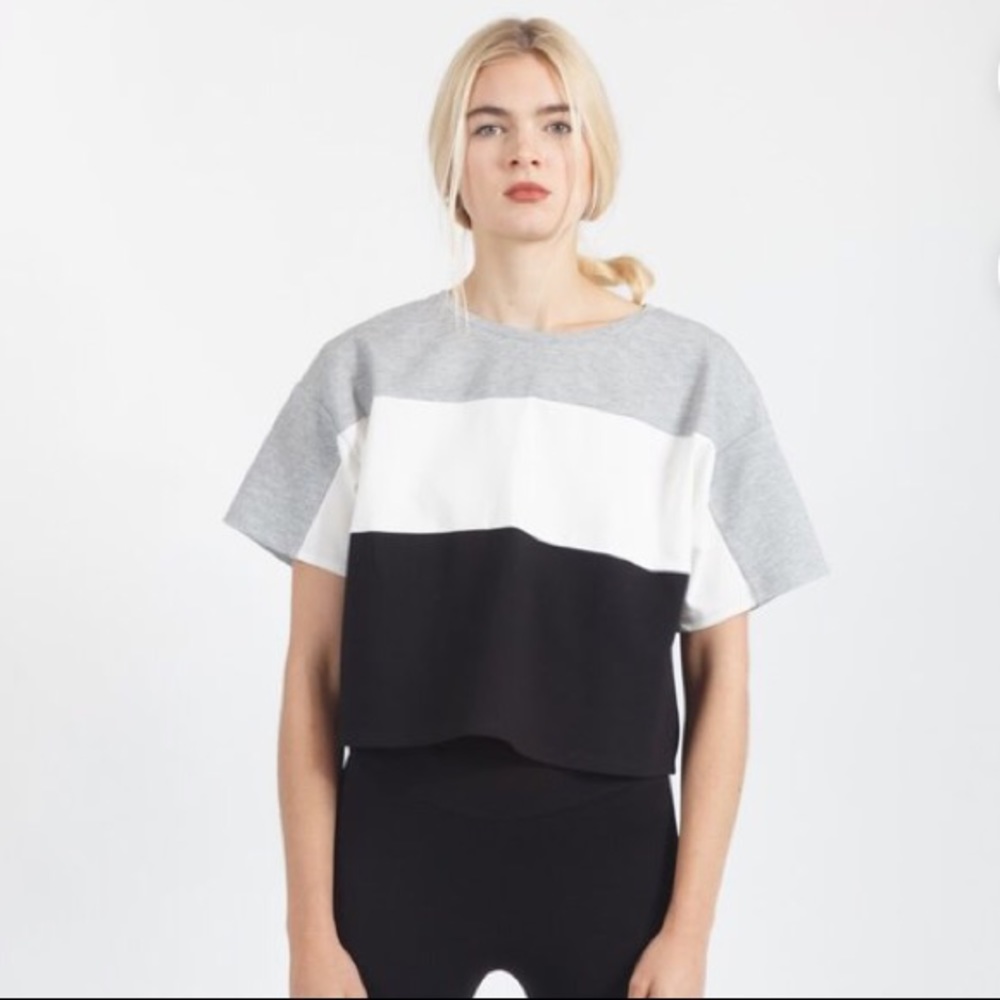 Kimberly Taylor Color block Boxy Shirt